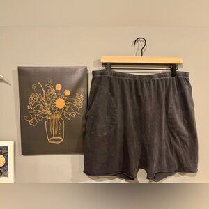 THE GREAT . The Jersey Jogger Short . Washed Navy . 3 / Large